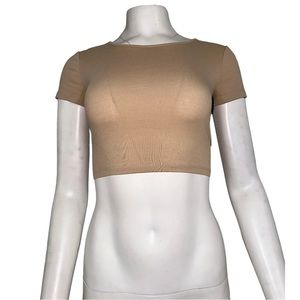 H&M Divided Tie Back Short Sleeve T-Shirt Size XS